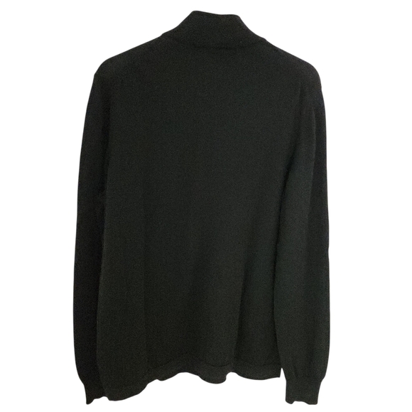 JOS. A. BANK Traveler 1/4 Zip Merino Wool black Sweater xl - Picture 7 of 10